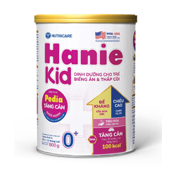 Sữa công thức Hanie Kid 0+ lon 800g - dành cho trẻ biếng ăn & suy dinh dưỡng 0-12 tháng tuổi