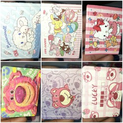 2 Hộp có 10 tờ ghép hình Gấu dâu và Hoạt hình bằng giấy kích thước 4x6cm Giao hình ngẫu nhiên