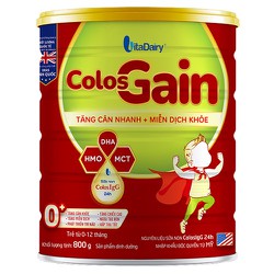 SỮA CÔNG THỨC COLOS GAIN 0+ lon 800g