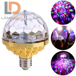 Cầu xoay đuôi e27 led nhiều màu sắc C12-C1