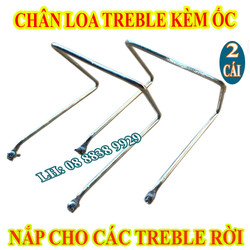 CHÂN DÙNG NẮP CHO CÁC LOẠI TREBLE RỜI,CHÂN INOX TRẮNG ĐẸP - GIÁ 2 CHIẾC