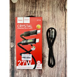Cáp sạc Led Hoco U116 TypeC to Lightning