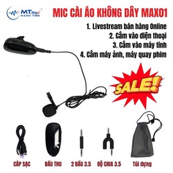 Micro cài áo Max01 xả kho cuối năm dùng để livestream, tictoc, quảng cáo