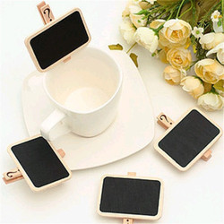 Set 2 Kẹp gỗ đa năng note bảng đen dùng để kẹp ảnh, ghi chú có thể viết lên được trong cách trẻ trung KGO041