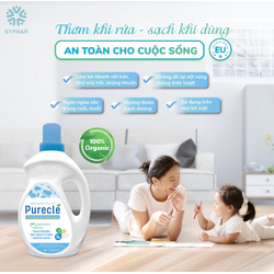 Nước lau sàn đa năng mọi bề mặt Pureclé Oganic 3.8 lít