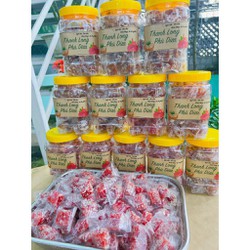Hủ 500g Mứt thanh long phủ dừa - bánh kẹo tết