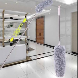 Chổi Quét Trần Nhà Bằng Sợi Cán Dài Xếp Gọn 2m8 - Chổi Quét Bụi Đa Năng Rút Xoay 360 Độ