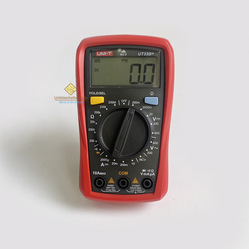 (Bảo hành 12 tháng) UT33D+ Đồng hồ vạn năng điện tử Uni-Trend (Mã SP: CL05470)