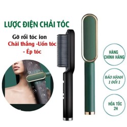 Lược Điện Chải Tóc Tạo Kiểu Chuyên Nghiệp - Kiêm Máy Uốn - Duỗi - Ep Tóc 5in1 ion âm phục hồi tóc loại tốt