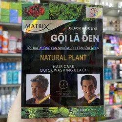 [shipnhanh] Dầu gội nhuộm tóc Gội Là Đen Matrix hộp 10 gói