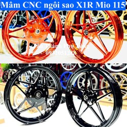 Mâm CNC Ngôi sao X1R Mio 115 (1.85x14 - 2.15x14) Tân Thành PT