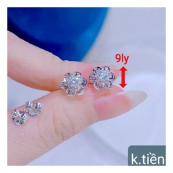 Bông tai nữ bạc nguyên chất mẫu bông đẹp bền rẻ