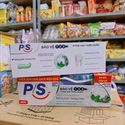 Combo 3 Kem đánh răng P/S bảo vệ 123 baking soda & hương thảo - Hộp lớn 230g - Tặng kèm bàn chải