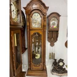 Đồng Hồ Tủ Cây Sligh Đức 5 Kim 12 Gong 3 Bài Nhạc Cơ Cot – Hàng Cổ Nhập Nguyên Bản
