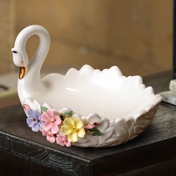 Đĩa thiên nga sứ để hoa quả,bánh kẹo