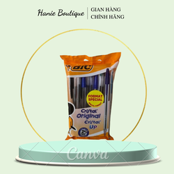 (Hàng mới về) [HÀNG PHÁP Chính Hãng] - Bút bi đủ màu BiC 20 cây ngòi 1.2mm thương hiệu nổi tiếng Pháp )