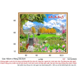 Bức họa thiên nhiên - gạch tranh 3D