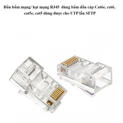 Đầu bấm mạng rj45 hộp 100 cái - Đầu bấm mạng hộp 100 cái
