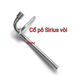 Cổ pô xe máy Sirius vòi