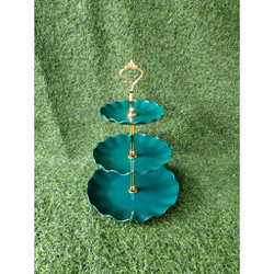 Khay Đựng Bánh Kẹo Hoa Quả 3 Tầng Bằng Nhựa