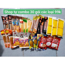 Combo 30 gói snack shop tự chọn chỉ 99k