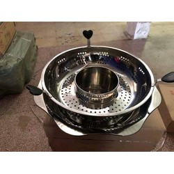 Nồi lẩu xoay inox 32 cm