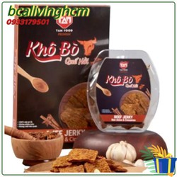 Khô bò tam food vị tiêu xanh & vị quế bcalivinghcm hồi với miếng thịt khô vừa tới giữ được độ dẻo dai thơm ngon tuyệt vời
