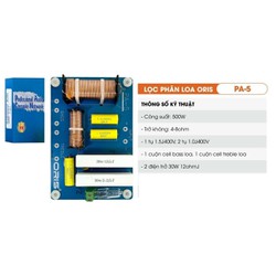 Mạch phân tần loa oris PA-5 1 bass + 1 treble giá 1 cái - PA5 - mạch phân tần loa - phân tần loa PA