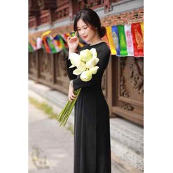 áo dài thiết ke lua to nhat in 7d co gian sang trong