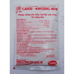 Một gói CANXI KHOÁNG 200g Phòng chống yếu chân, bại liệt, nứt móng, vỏ trứng đẹp chuyên dùng cho gia súc, gia cầm, gà đá, gà chọi, chim cảnh