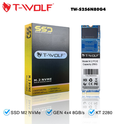 Ổ cứng SSD M.2 PCIe 256G T-WOLF TW-S256N80G4 NVMe Gen4x4 (2280 PCIe GEN 4x4 8GB/s)