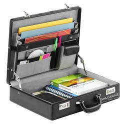 Cặp táp khóa số da nhân tạo cho doanh nhân luật sư đựng tài liệu hồ sơ giấy tờ TS105