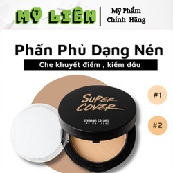 Phấn Phủ Nén Chống Nắng SPF15 Sivanna Colors Super Cover THÁI LAN