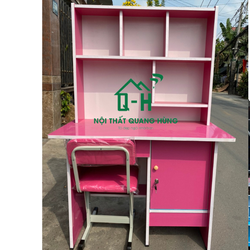 BÀN HỌC SINH OKAL LIỀN KỆ GIÁ RẺ TẶNG KÈM HÌNH DÁN CHO BÉ