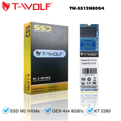 Ổ cứng SSD M.2 PCIe 512G T-WOLF TW-S512N80G4 NVMe Gen4x4 (2280 PCIe GEN 4x4 8GB/s)