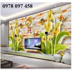 Gạch men ốp tường - tranh cao cấp họa tiết