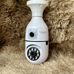 Camera YOOSEE 2 Mắt 5M Rõ Nét Xoay 360 Độ Hình Dạng Bóng Đèn- Đàm Thoại 2 Chiều- Ban Đêm Có Màu- Báo Động Chống Trộm- Wifi Không Dây Trong Nhà