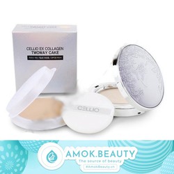 Chính hãng Phấn phủ Cellio Shining Powder Pact 1 lõi Hàn Quốc