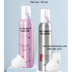 Chính hãng Mousse vuốt tóc Butterfly Shadow cứng và mềm 300ml