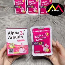 Chính hãng Viên kích trắng Alpha Arbutin dưỡng trắng da mờ thâm sẹo mụn lão hóa đều màu da thái lan ngày và đêm (10 viên