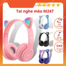 Tai nghe bluetooth tai Mèo, P47 có khe cắm thẻ nhớ - Âm Thanh Đỉnh Cao