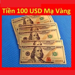 Tờ 100 USD plastic siêu chống nước , óng ánh sưu tầm