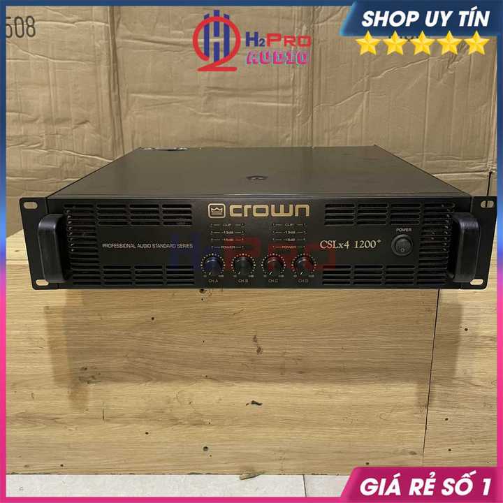 Hình ảnh Cục Đẩy 4 Kênh Crown CSLx4 1200 Plus Hàng Bãi 4x1200W 56 Sò - 16 Tụ - Nguồn Xuyến, 1 Kênh Kéo Khỏe 2 Full 30-H2Pro Audio