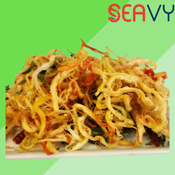 Mực xé lá chanh kết hợp từ mực và nước chanh và lá chanh, gói 500g - Seavy Đặc Sản Nha Trang