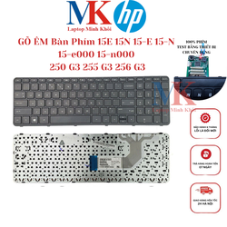 Bàn Phím Laptop HP 15E 15N 15-E 15-N 15-e000 15-n000 250 G3 255 G3 256 G3 ZIN(GÕ ÊM)
