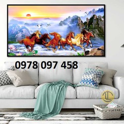 Gạch men đẹp 3D - mã đáo truy phong