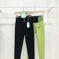 Quần legging lót nỉ cạp cao giữ nhiệt tôn dáng