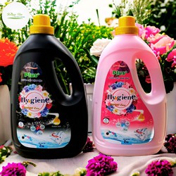 Combo 02 Chai nước giặt Hy Giene Plus hương nước hoa đậm đặc - Chai 2kg