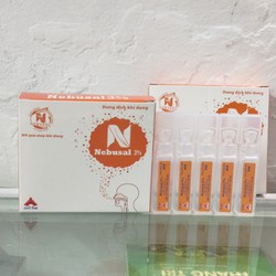 Dung dịch khí dung Nebusal 3% giúp vệ sinh mũi, họng - Hộp 5 ống
