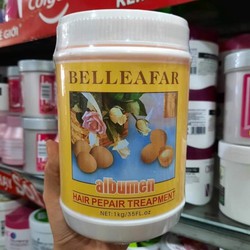 Chính hãng Dầu Hấp Tóc Trứng Gà Kum Fong Belleafar Albumen 1kg